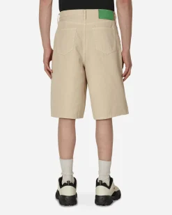 Off-White Shorts^Wave Off Canvas Utility Shorts Beige