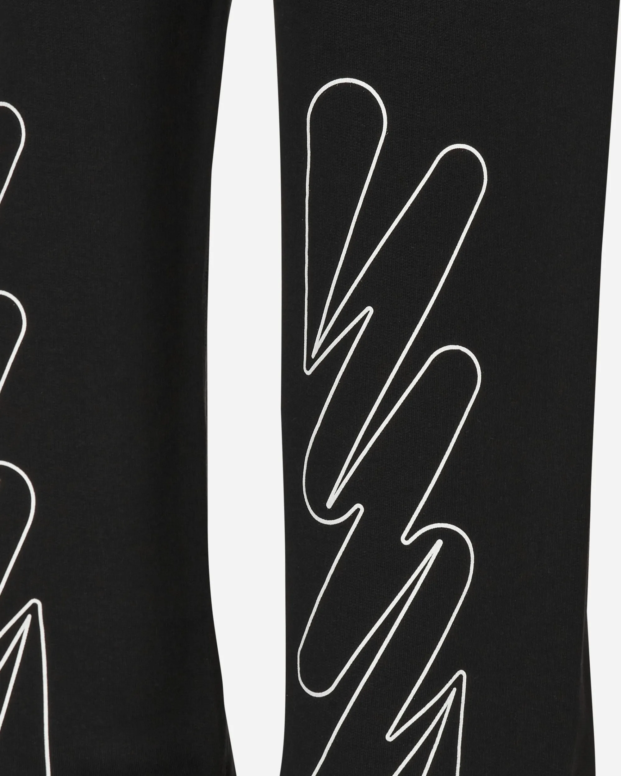 Off-White Pants^Wave Outline Diag Slim Sweatpants Black
