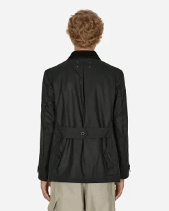 Maison Margiela Coats And Jackets^Waxed Cotton Jacket Green