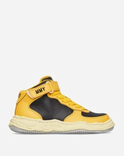 Maison MIHARA YASUHIRO Sneakers·High|Sneakers^Wayne VL OG Sole Leather High Sneakers Yellow