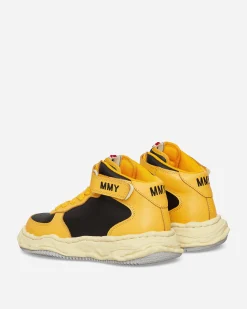 Maison MIHARA YASUHIRO Sneakers·High|Sneakers^Wayne VL OG Sole Leather High Sneakers Yellow