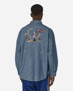 Needles Shirts^Western Shirt Blue