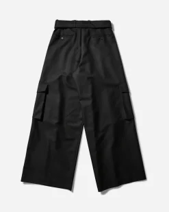 Dries Van Noten Pants^Wide Belted Pants Navy