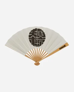 WACKO MARIA Home^Wolf Head's Folding Fan White