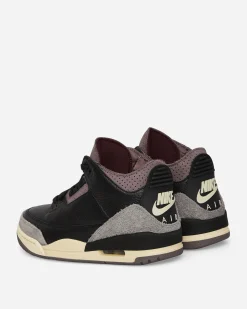 Nike Jordan Sneakers·Mid|Sneakers^Women's A Ma Maniére Air Jordan 3 Sneakers Black / Flat Pewter