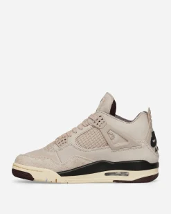 Nike Jordan Sneakers·Mid|Sneakers^Women's A Ma Maniére Air Jordan 4 Sneakers Fossil Stone / Metallic Pewter