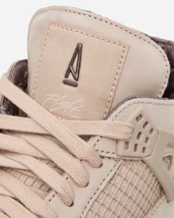 Nike Jordan Sneakers·Mid|Sneakers^Women's A Ma Maniére Air Jordan 4 Sneakers Fossil Stone / Metallic Pewter