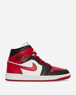 Nike Jordan Sneakers·Mid|Sneakers^Women's Air Jordan 1 Mid Sneakers Black / Gym Red / White