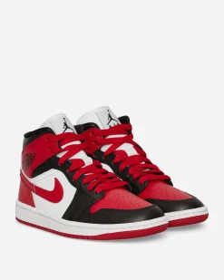Nike Jordan Sneakers·Mid|Sneakers^Women's Air Jordan 1 Mid Sneakers Black / Gym Red / White