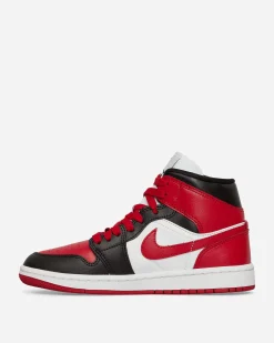 Nike Jordan Sneakers·Mid|Sneakers^Women's Air Jordan 1 Mid Sneakers Black / Gym Red / White