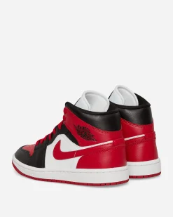 Nike Jordan Sneakers·Mid|Sneakers^Women's Air Jordan 1 Mid Sneakers Black / Gym Red / White
