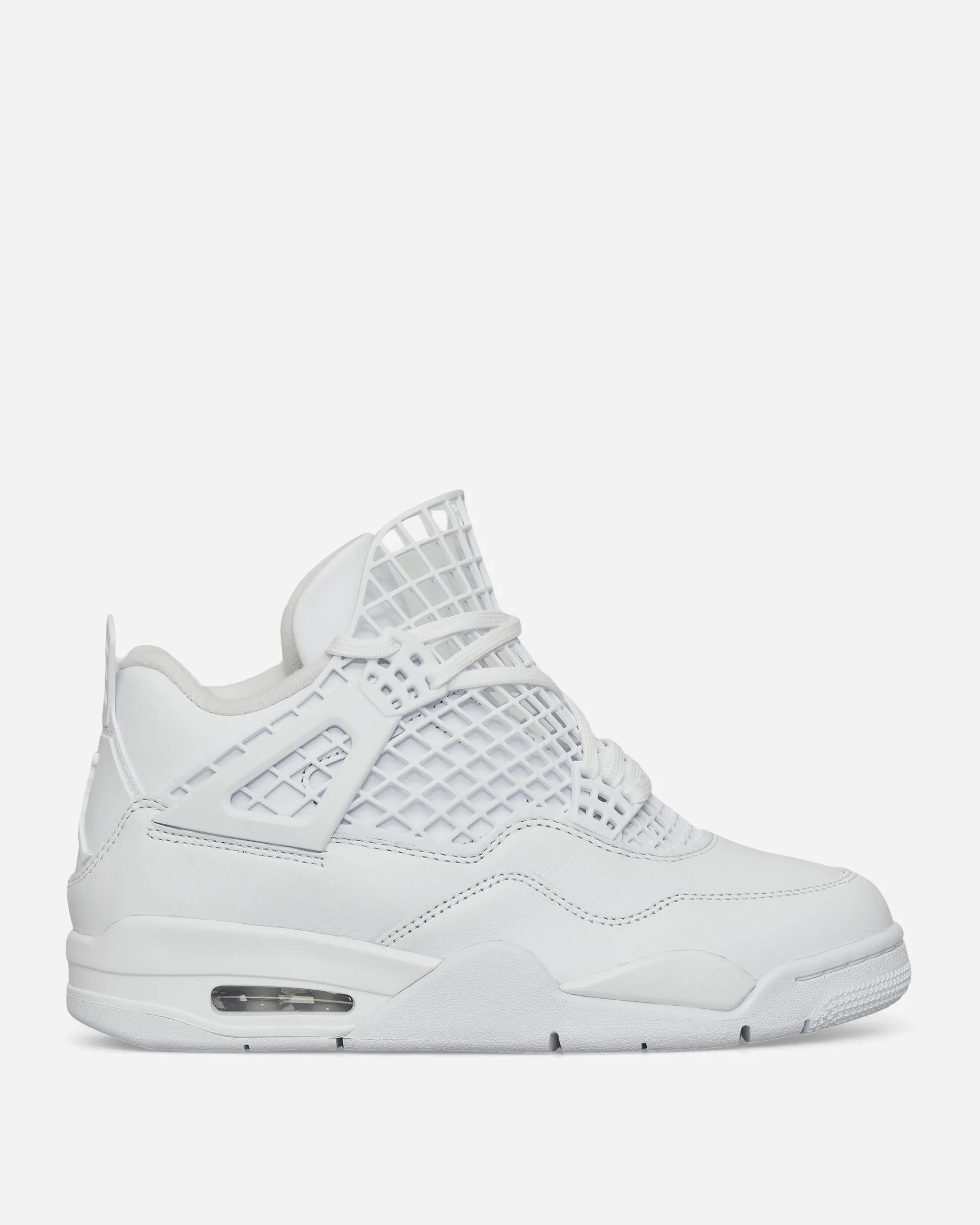 Nike Jordan Sneakers·Mid|Sneakers^Women's Air Jordan 4 Net Sneakers White