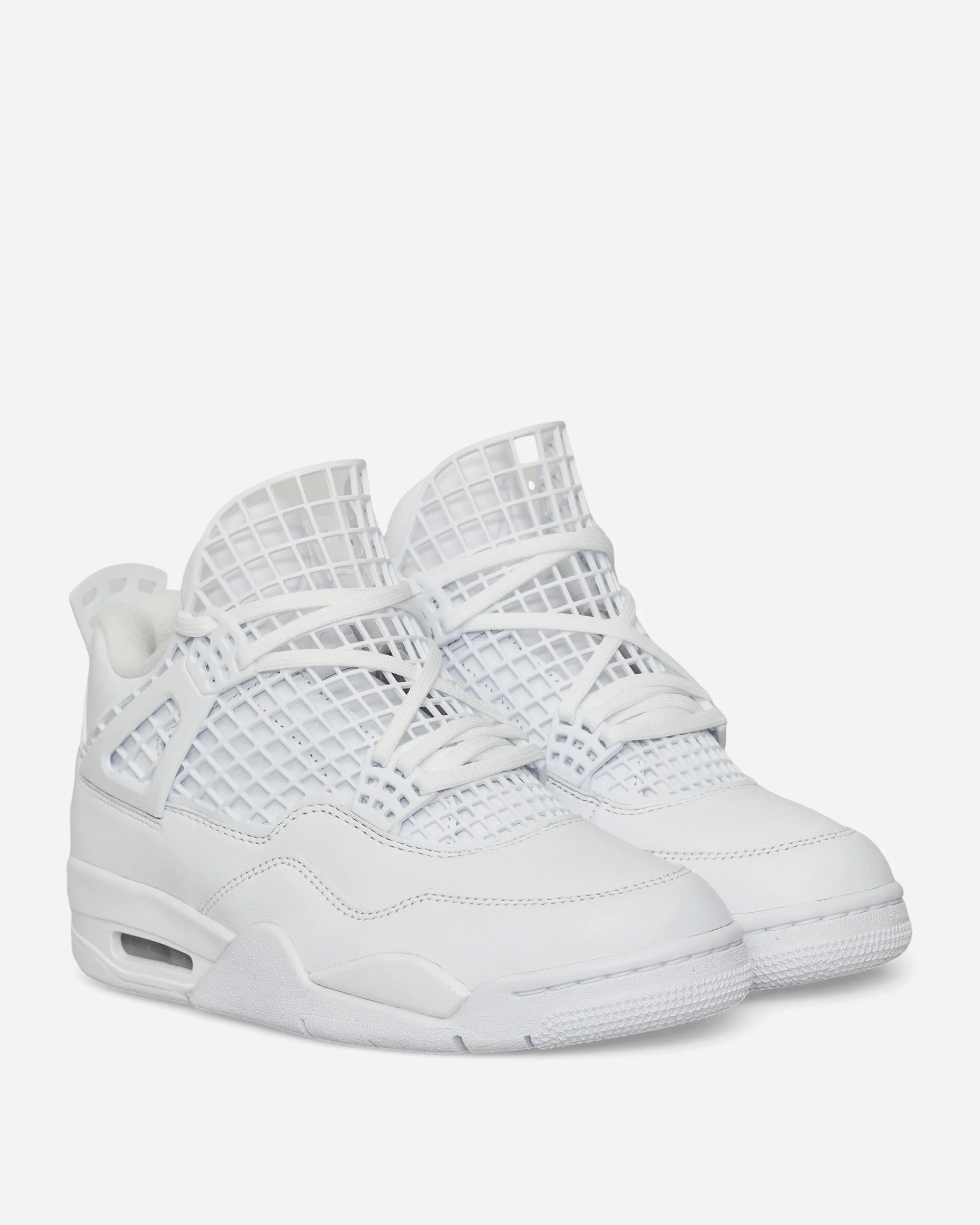 Nike Jordan Sneakers·Mid|Sneakers^Women's Air Jordan 4 Net Sneakers White