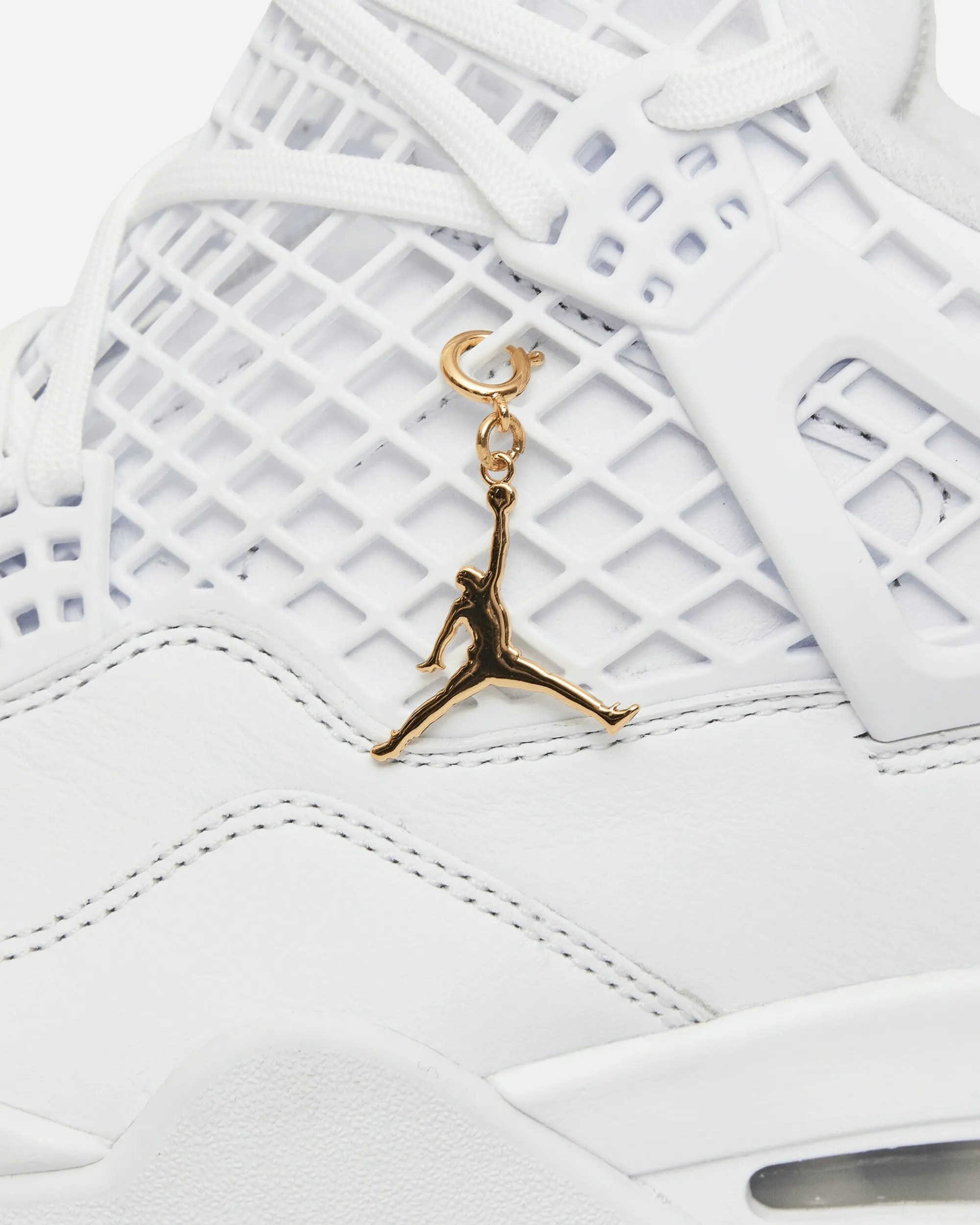 Nike Jordan Sneakers·Mid|Sneakers^Women's Air Jordan 4 Net Sneakers White