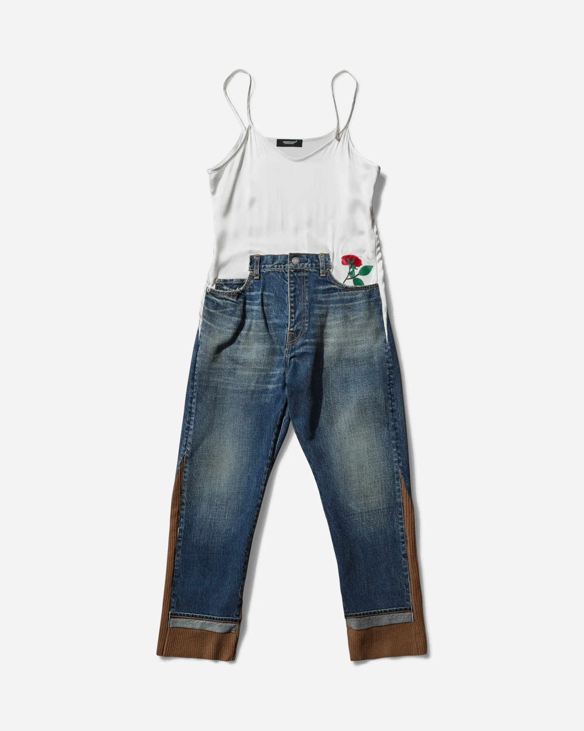 Undercover Pants^Women's All-In-One Denim Pants Light Blue Indigo