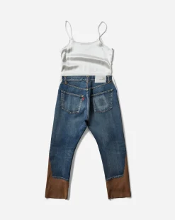 Undercover Pants^Women's All-In-One Denim Pants Light Blue Indigo