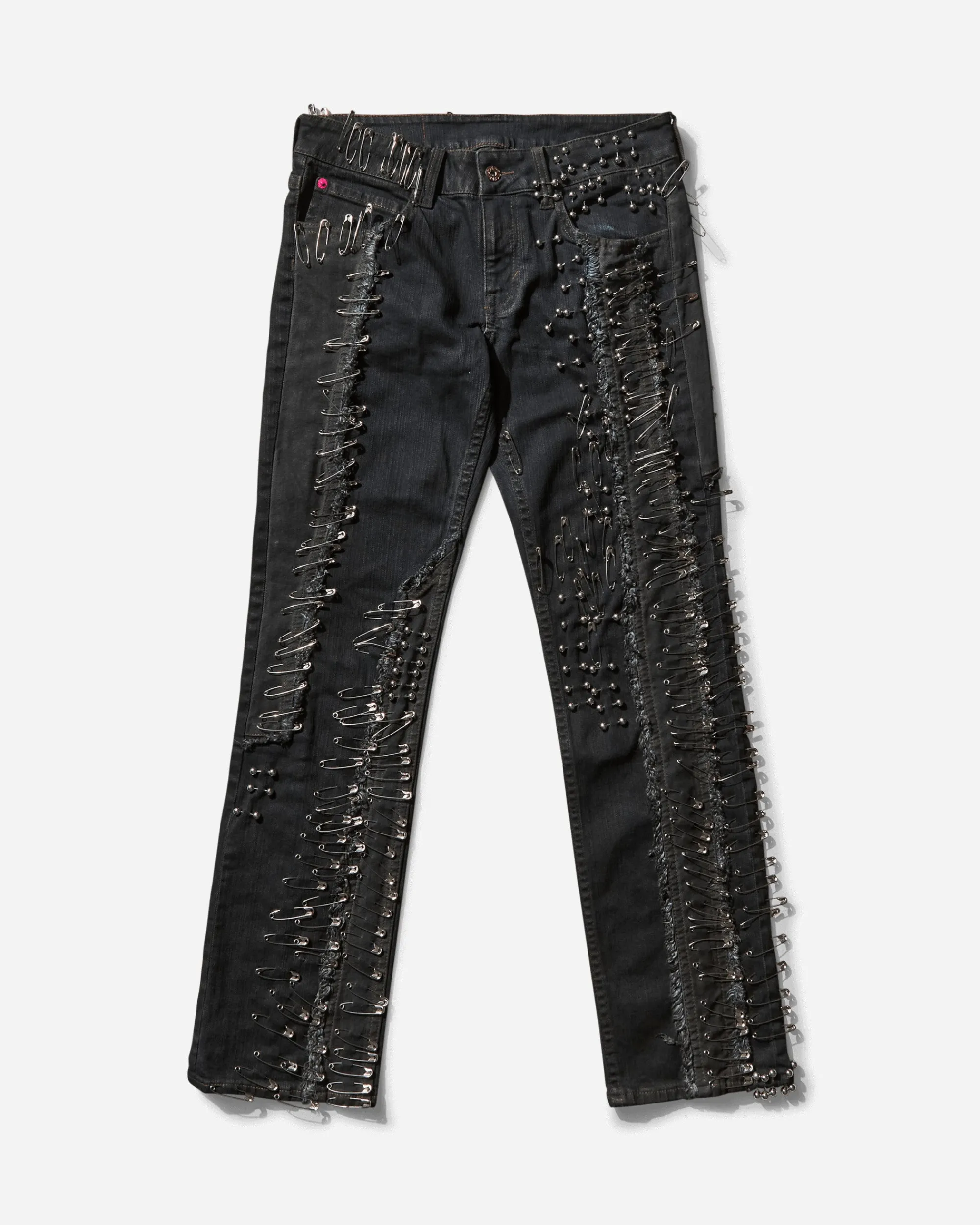 Cheap Monday Pants^Women's Bootleg Messy Pinned Jeans Black