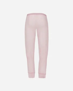 No Dress Pants^Women's Bownot Lace Cropped Leggings Pink