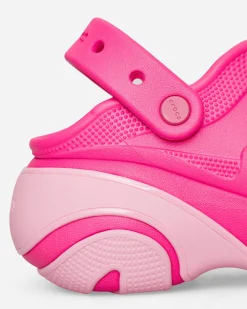 Crocs Sandals And Slides^Women's Bubble Crush Clogs Pink Crush