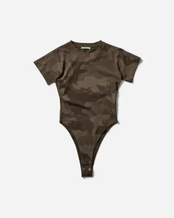 Aries T-Shirts^Women's Camo Temple Body Dark Olive