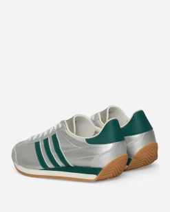 adidas Sneakers·Low|Sneakers^Women's Country OG Sneakers Silver Metallic / Collegiate Green
