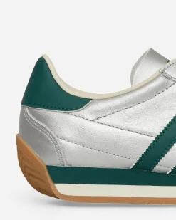 adidas Sneakers·Low|Sneakers^Women's Country OG Sneakers Silver Metallic / Collegiate Green