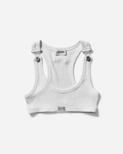 Jean Paul Gaultier T-Shirts^Women's Cropped Patch Tank Top White