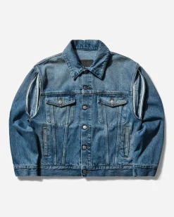 MM6 Maison Margiela Coats And Jackets^Women's Deconstructed Denim Jacket Medium Blue