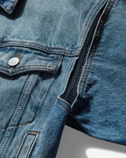 MM6 Maison Margiela Coats And Jackets^Women's Deconstructed Denim Jacket Medium Blue