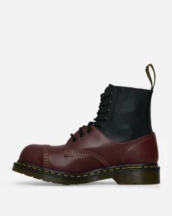 MM6 Maison Margiela Boots^Women's Dr. Martens 1460 Twisted and Reimagined Steel Toe Boots Black / Oxblood
