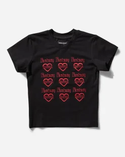 R & M Leathers T-Shirts^Women's Fantasy Erotica Baby Tee Black
