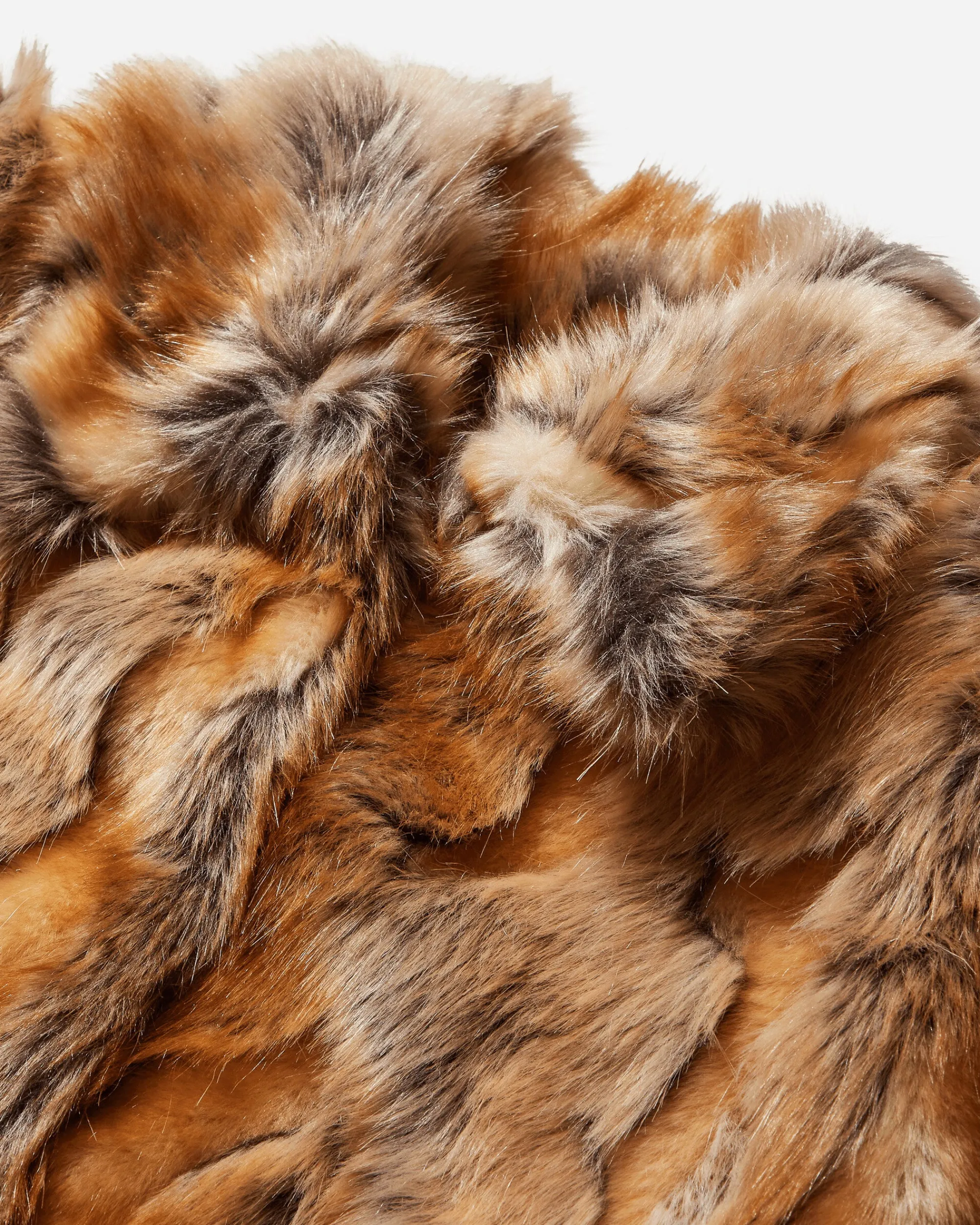 Guess USA Coats And Jackets^Women's Faux Fur Jacket Tan