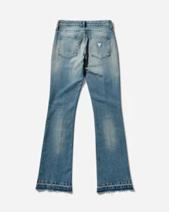 Guess USA Pants^Women's Flare Denim Pants Used Indigo Wash