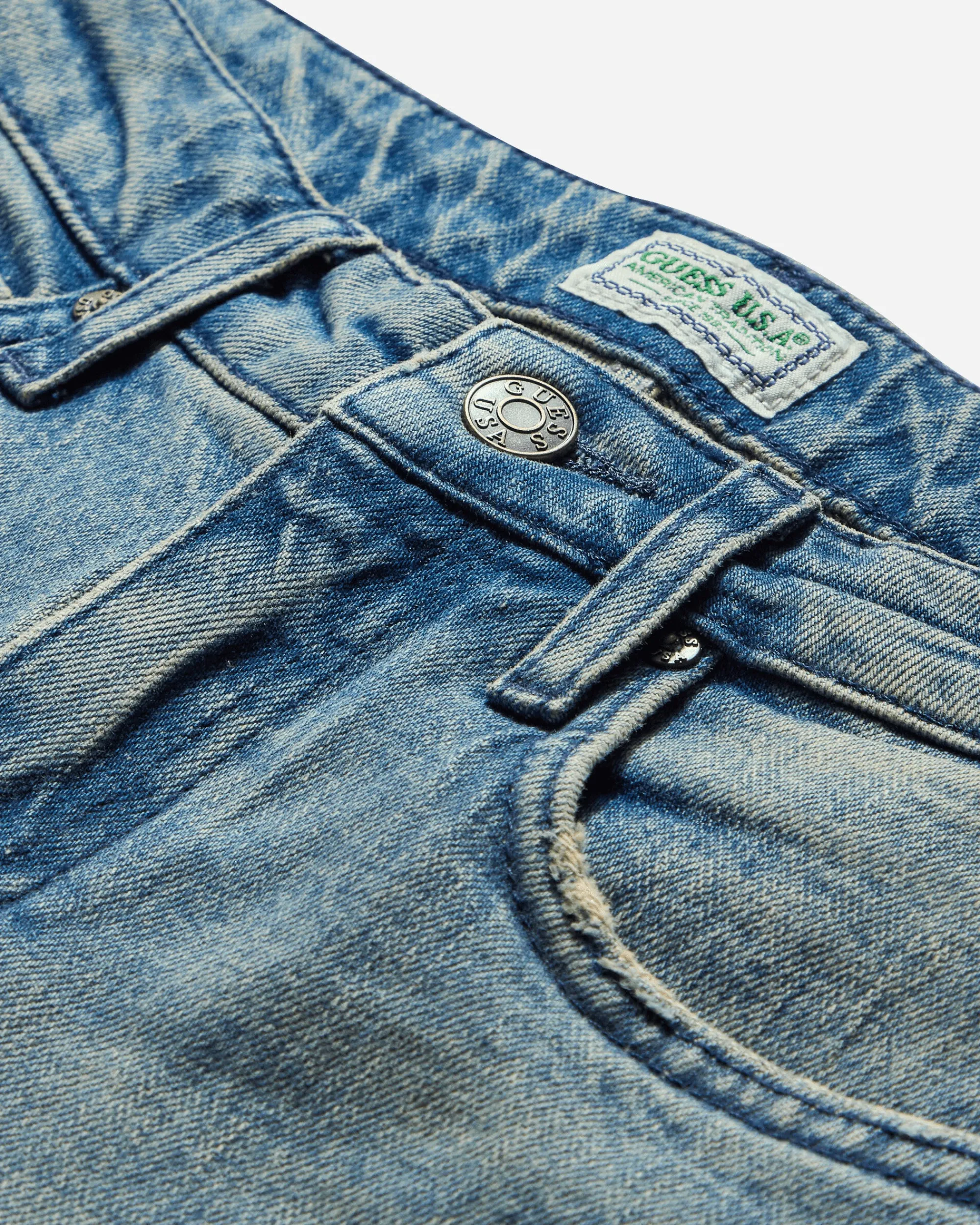 Guess USA Pants^Women's Flare Denim Pants Used Indigo Wash