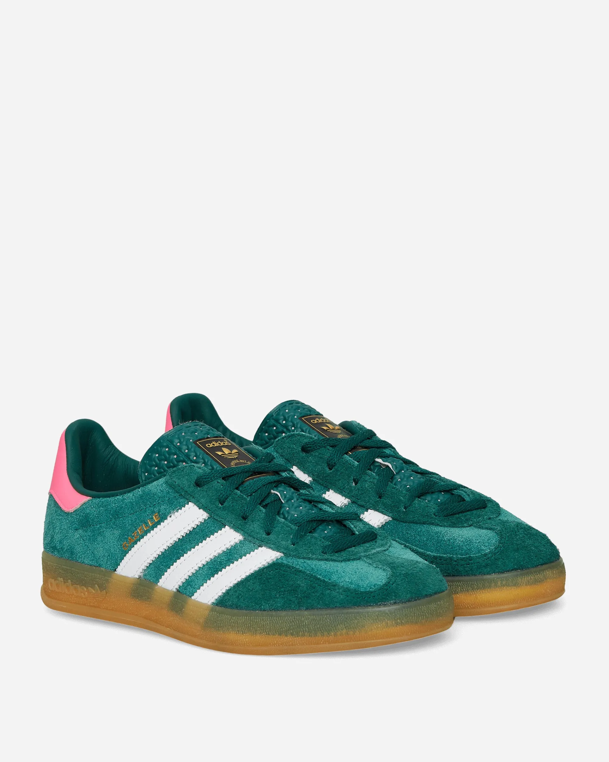 adidas Sneakers·Low|Sneakers^Women's Gazelle Indoor Sneakers Collegiate Green / Cloud White / Lucid Pink