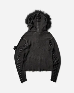 Aesynctx Sweatshirts^Women's Half-Zip Hoodie Black