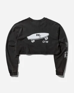 Vans T-Shirts^Women's HommeGirls Crop Longsleeve T-Shirt Washed Black
