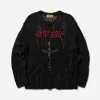Hysteric Glamour Knitwears^Women's HYS Logo Oversized Sweater Black