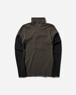 Ottolinger T-Shirts^Women's Layered Logo Longsleeve T-Shirt Dark Brown Wash