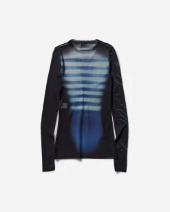 Jean Paul Gaultier T-Shirts^Women's “Le Mâle” Longsleeve Top Navy / Blue / White