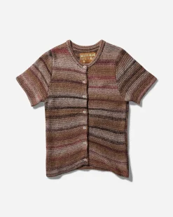 Brain Dead Knitwears^Women's Madera Knit Shortsleeve Sweater Brown