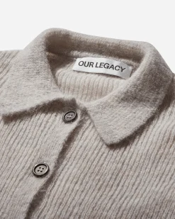 Our Legacy Knitwears^Women's Mazzy Polo Sweater Beige Melange