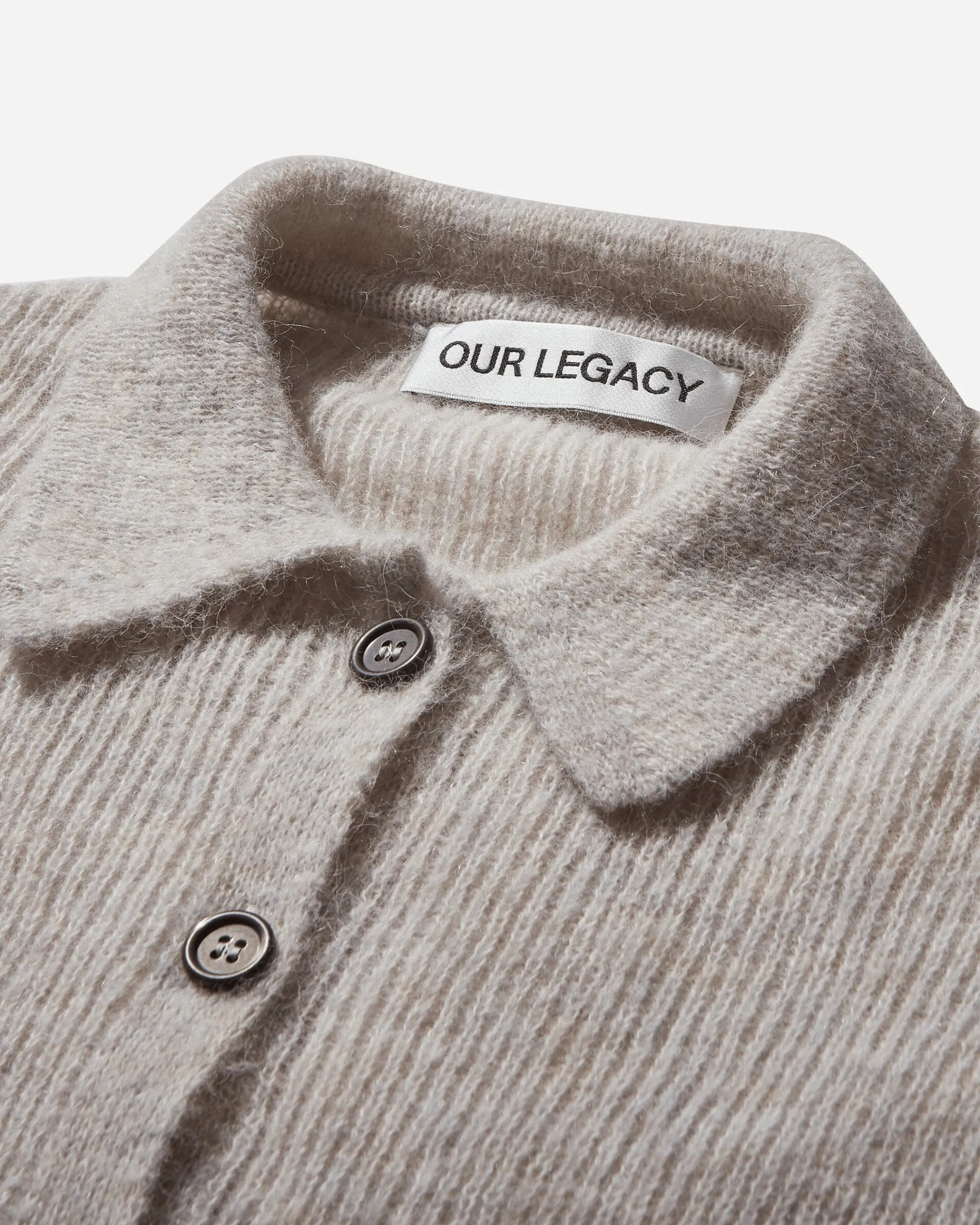 Our Legacy Knitwears^Women's Mazzy Polo Sweater Beige Melange