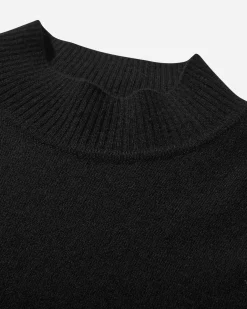 HYEIN SEO Knitwears^Women's Military Turtleneck Sweater with Gloves Black