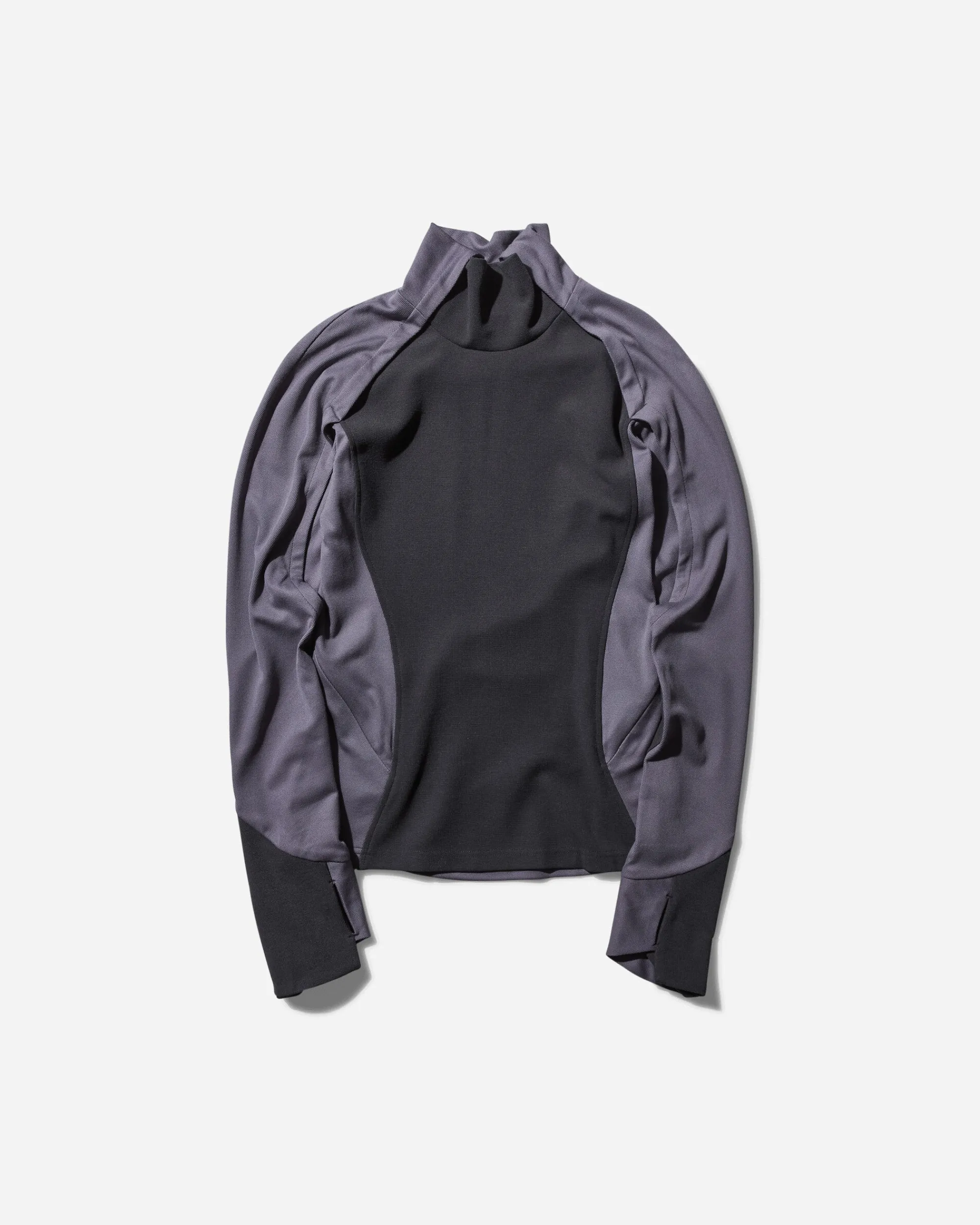 HYEIN SEO T-Shirts^Women's Mock Neck Top Ash Purple
