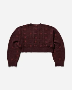 Nike Knitwears^Women's Naomi Osaka Engineered Sweater Burgundy Crush