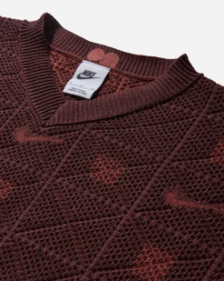 Nike Knitwears^Women's Naomi Osaka Engineered Sweater Burgundy Crush