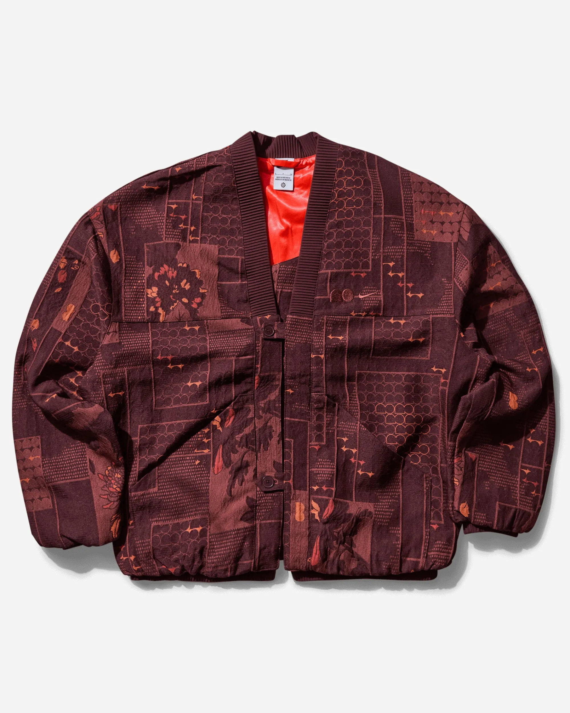 Nike Coats And Jackets^Women's Naomi Osaka Jacquard Jacket Burgundy Crush