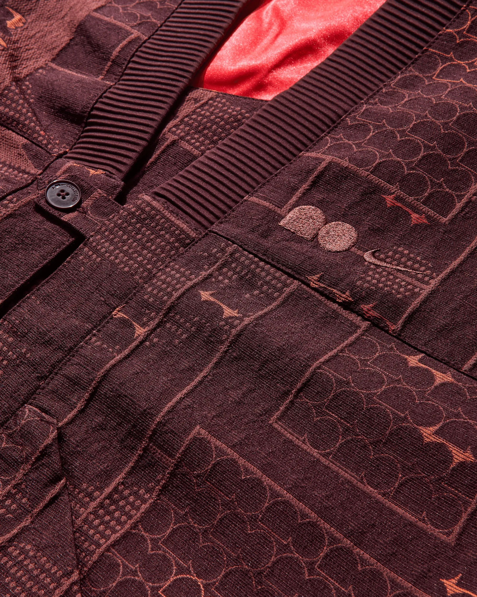 Nike Coats And Jackets^Women's Naomi Osaka Jacquard Jacket Burgundy Crush