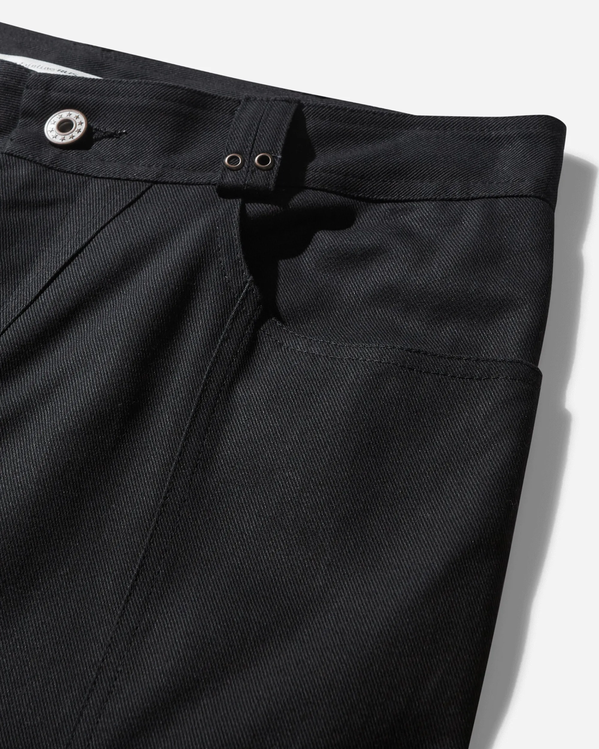 Mainline:RUS/Fr.CA/DE Pants^Women's Panelled Eyelets Trousers Black
